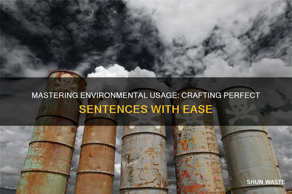 how can i use environment in a sentence