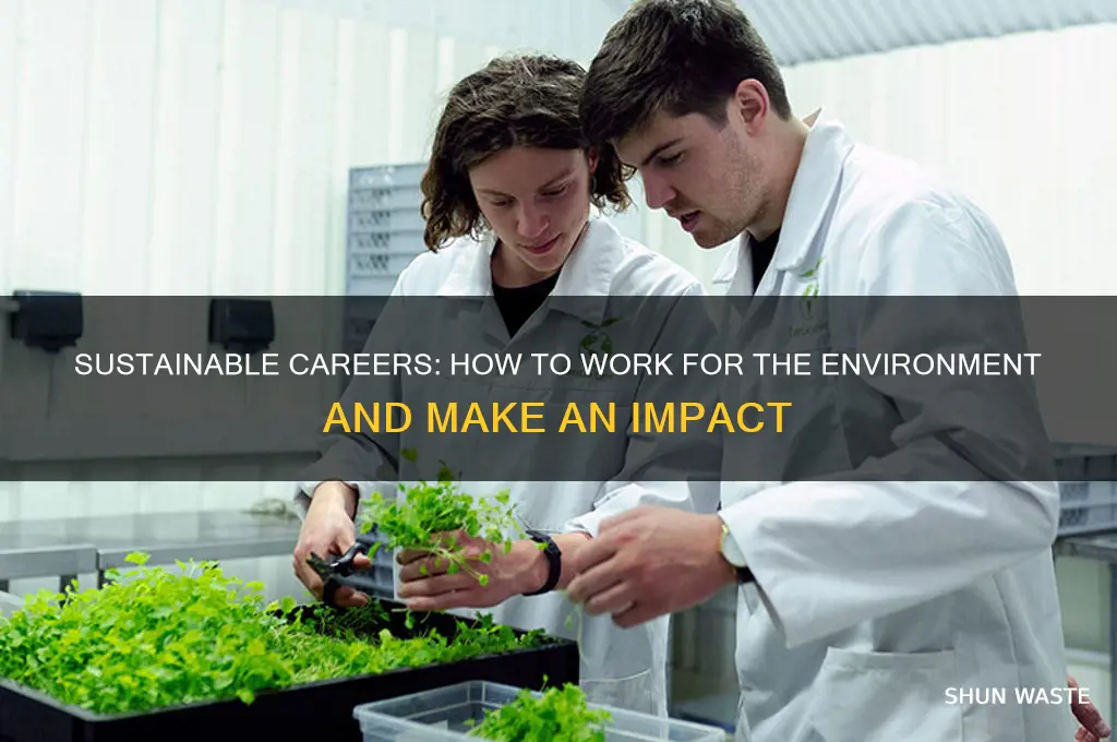 how can i workfor environment