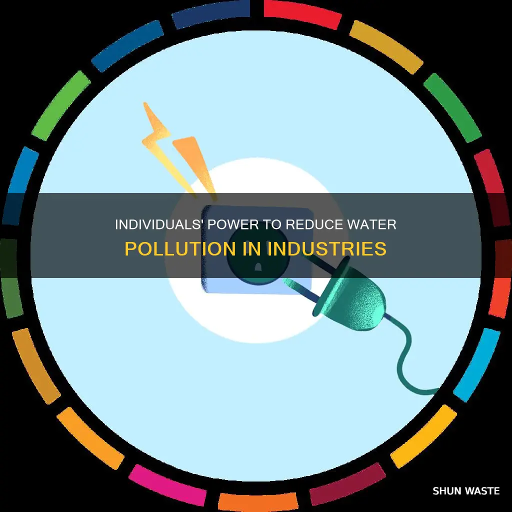 how can individuals influence industries to reduce water pollution