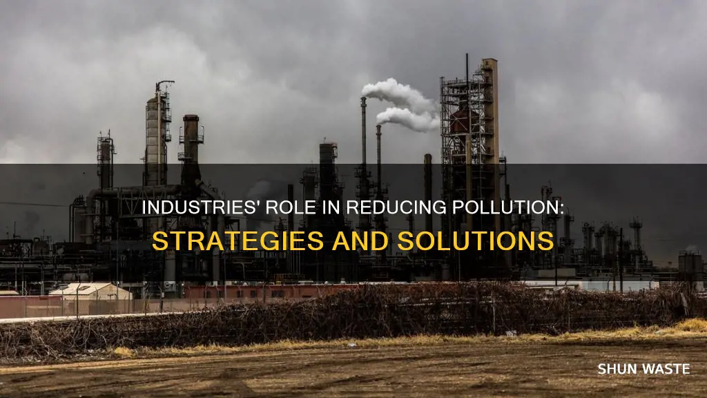 how can industries reduce their contribution to pollution problems