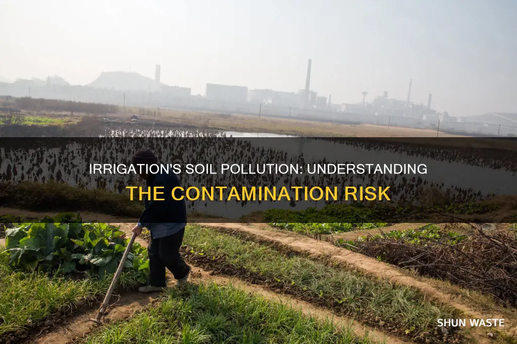 how can irrigation pollute soil