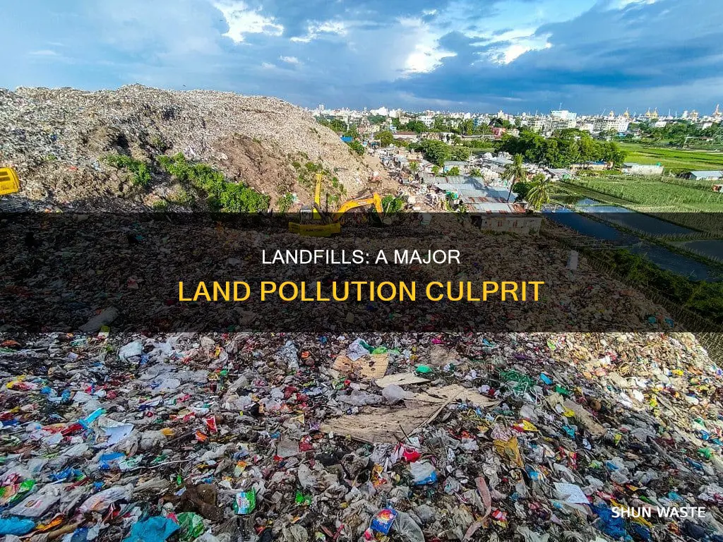 how can landfills cause land pollution