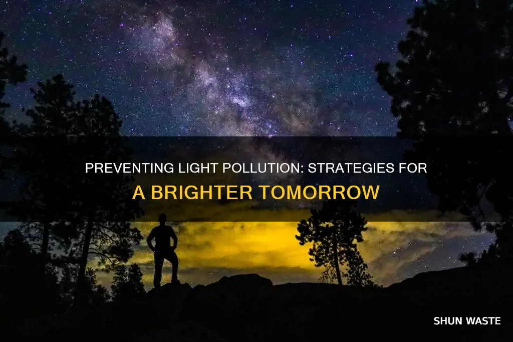 how can light pollution be prevented