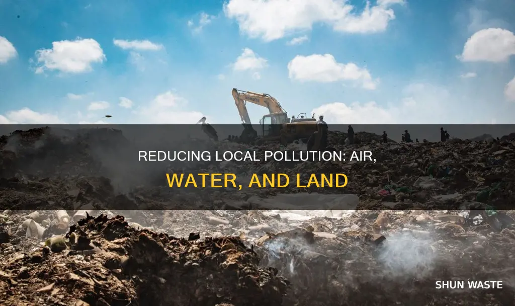 how can local air water and land pollution be reduced