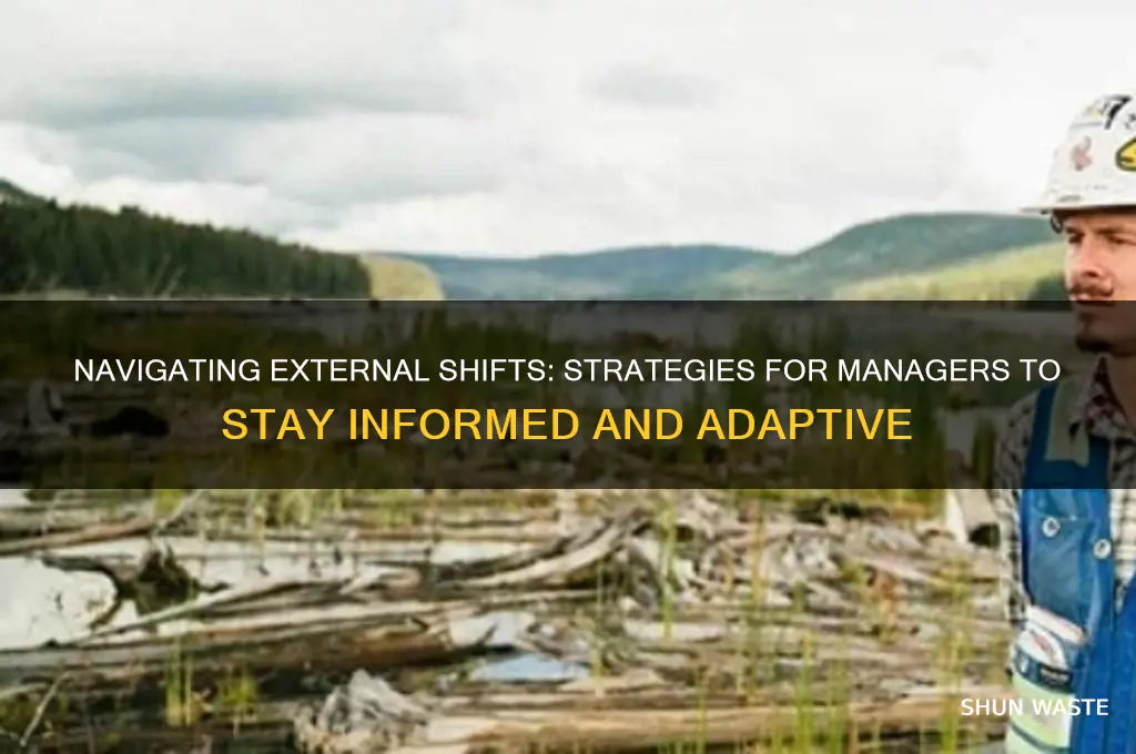 how can managers stay in touch with their external environments