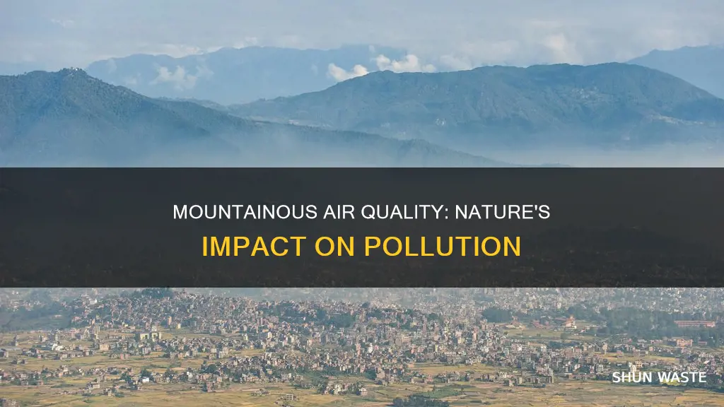 how can mountains affect air pollution