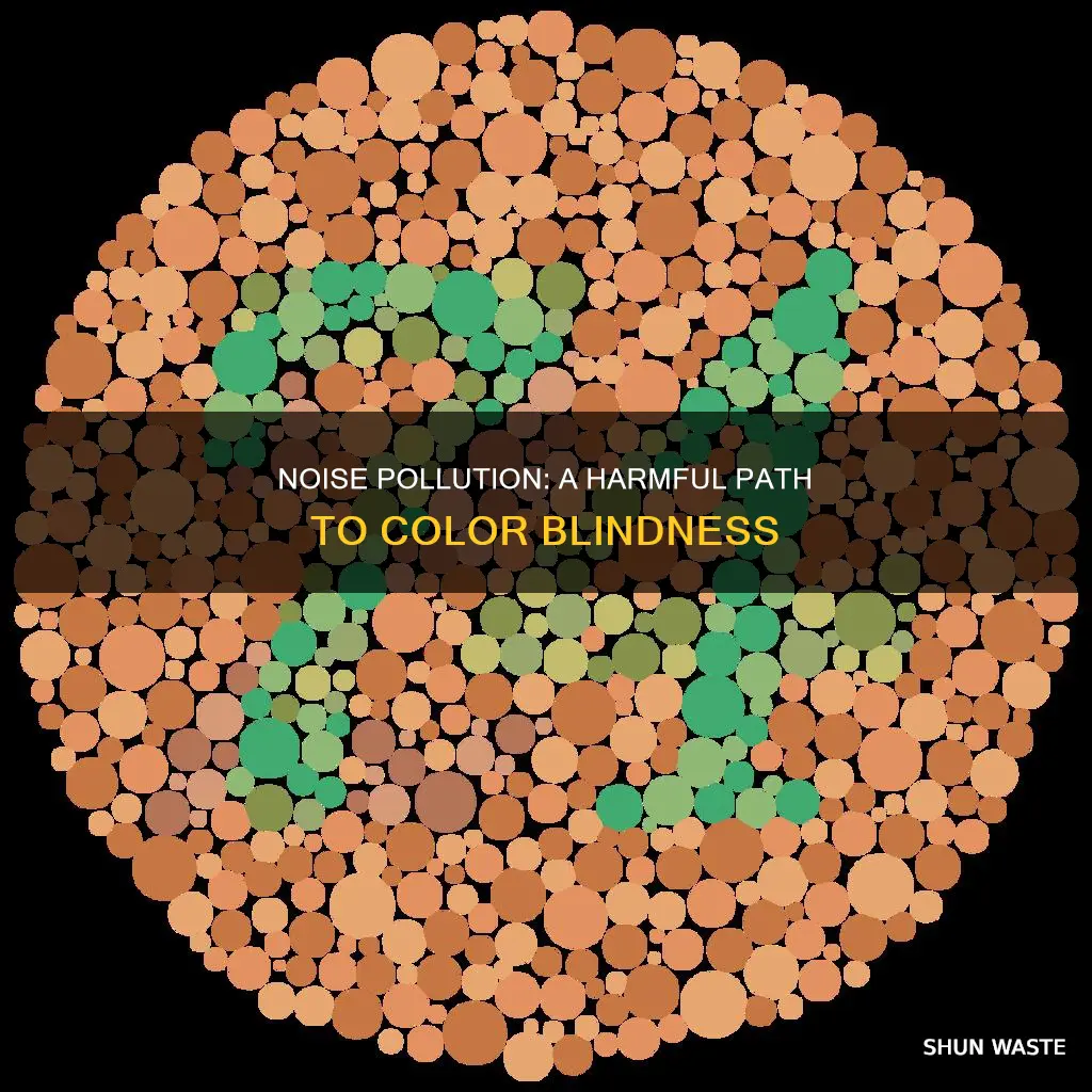 how can noise pollution cause color blindness