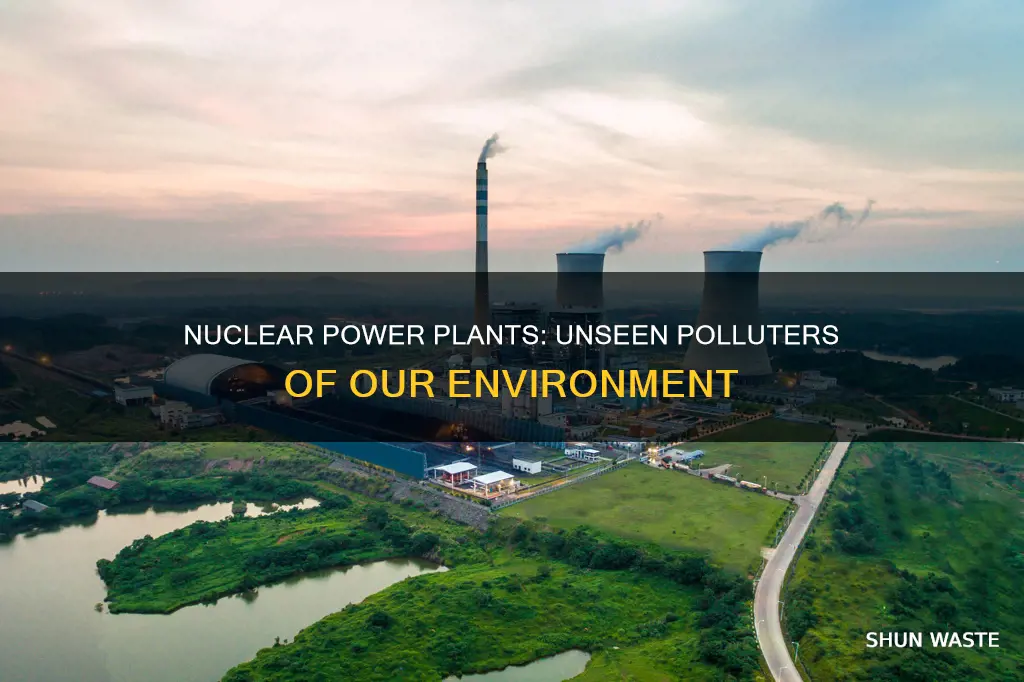 how can nuclear power plant participate in pollution