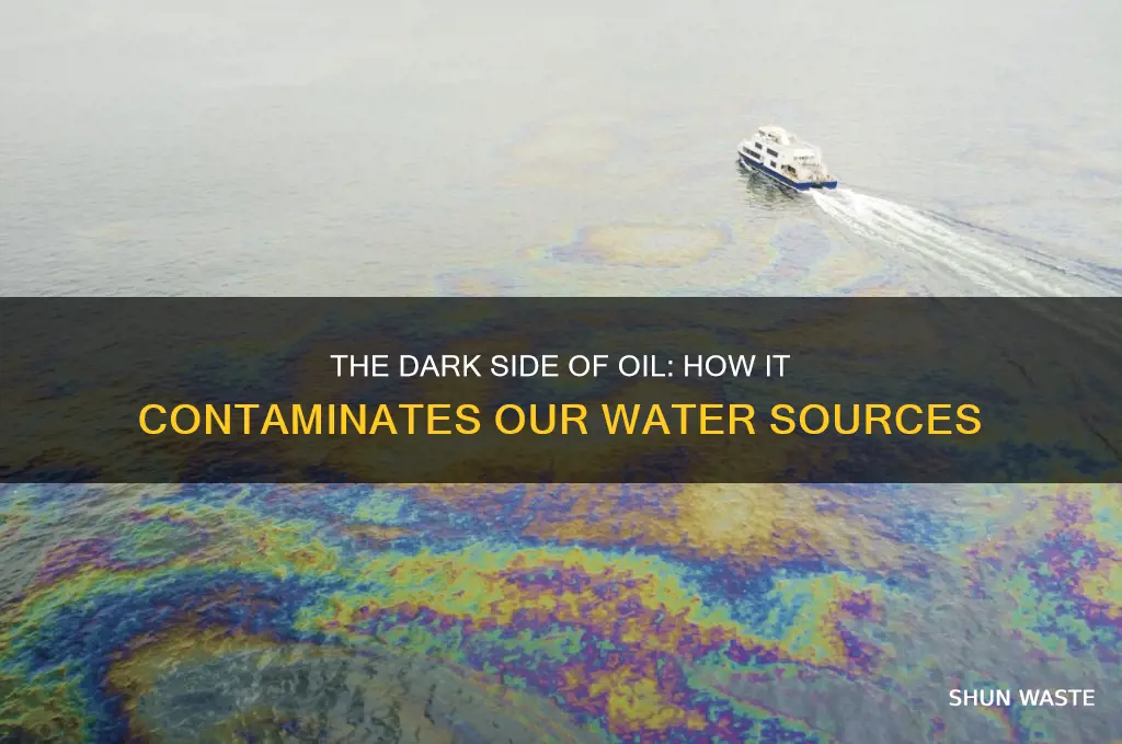 how can oil cause water pollution