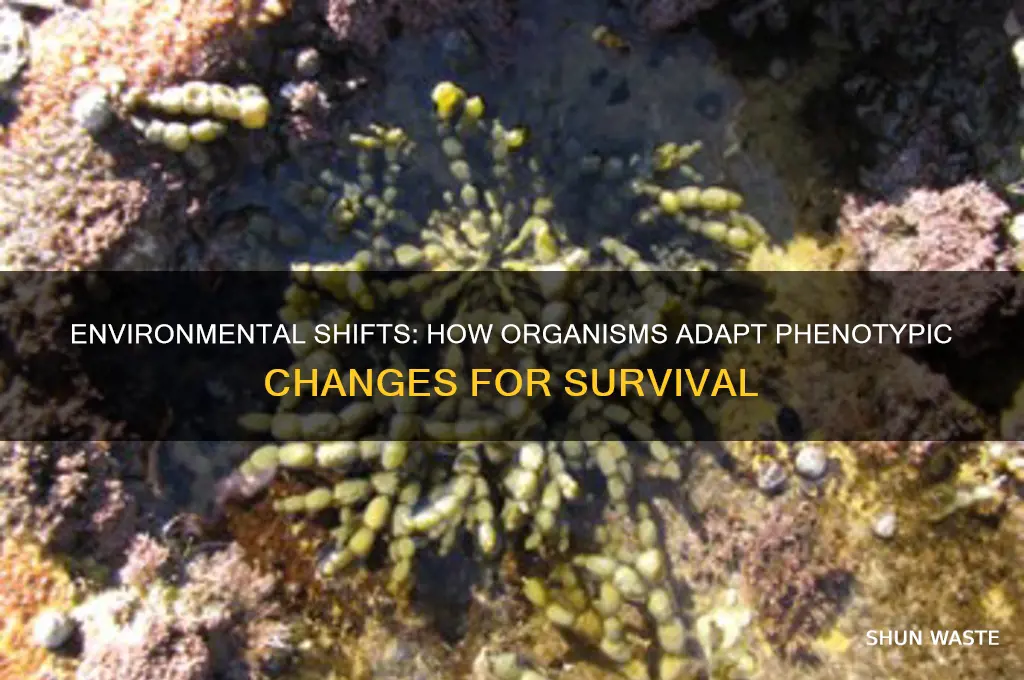 how can organisms phenotype changes in the environment
