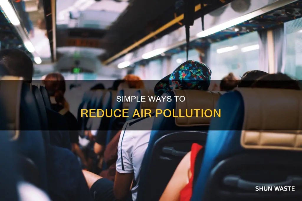 how can people reduce air pollution check all that apply