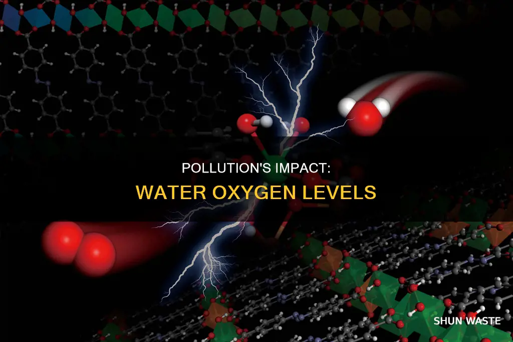 how can pollution affect the level of oxygen in water