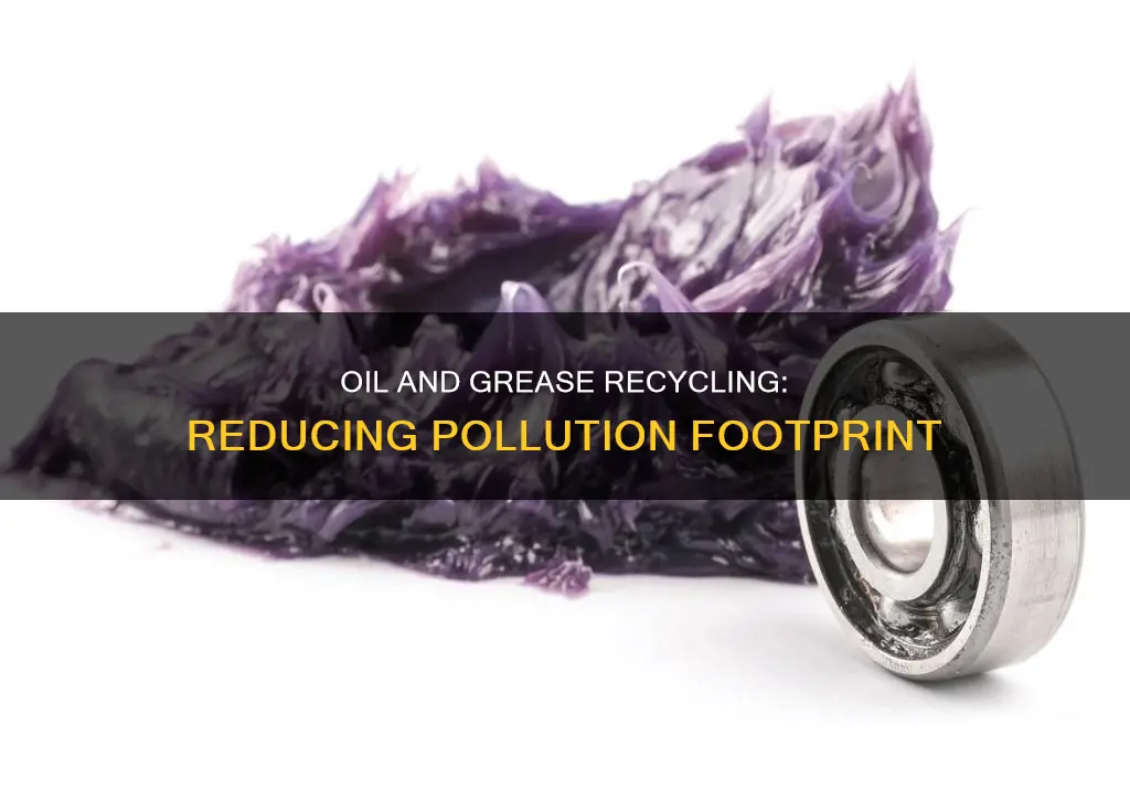 how can recycling oil and grease change the pollution footprint