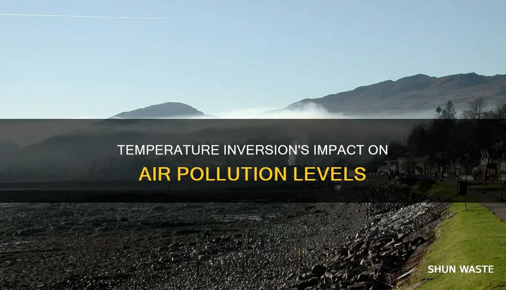 how can temperature inversion affect air pollution levels