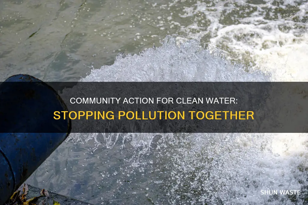 how can the community stop water pollution