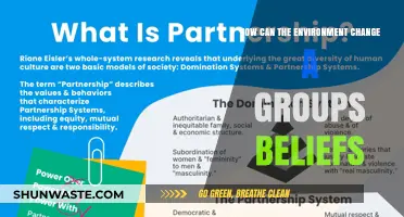 Environmental Shifts: How Nature Reshapes Group Beliefs and Values