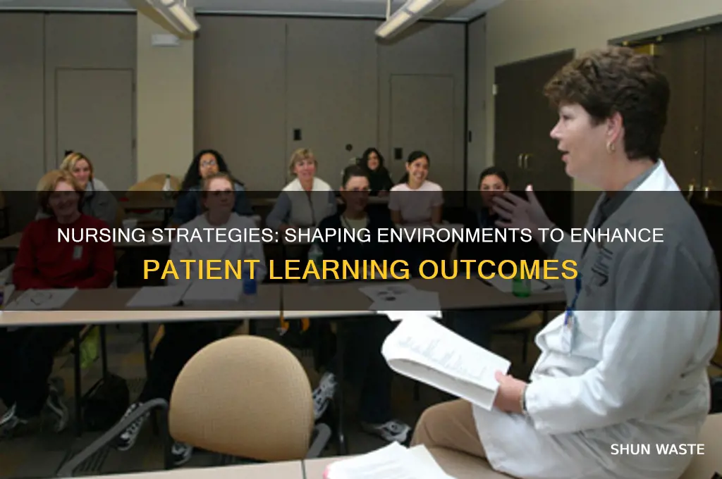 how can the nurse manipulate the environment to facilitate learning