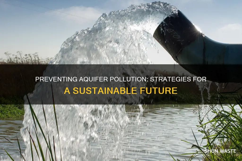 how can the pollution of aquifers be prevented