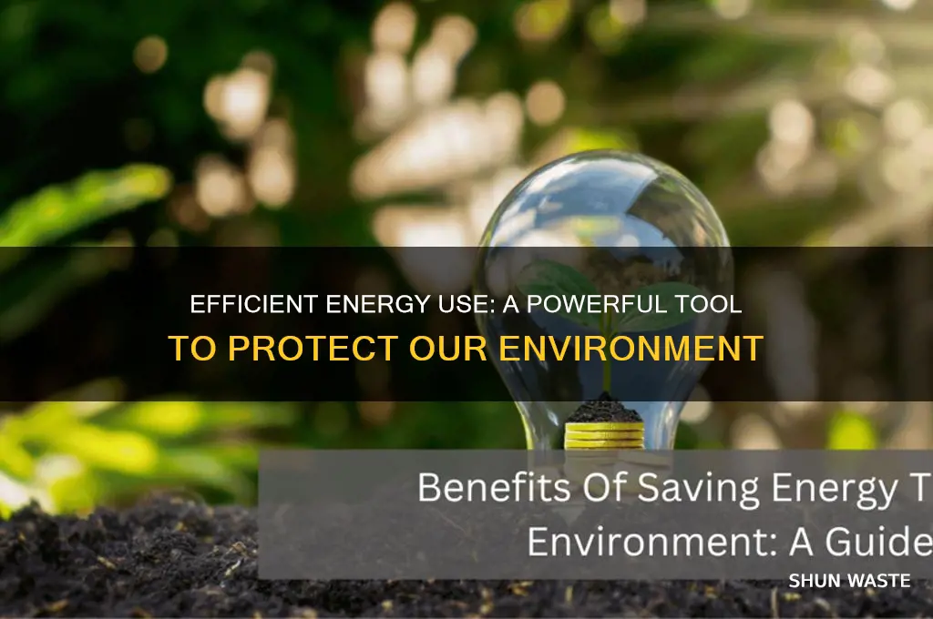 how can using efficient energy help the environment