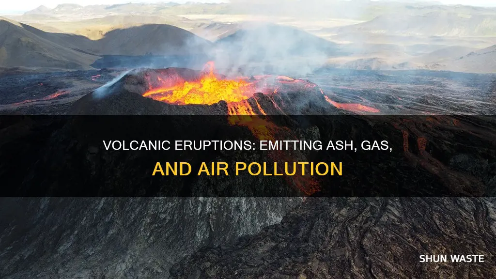 how can volcanic eruption caused air pollution