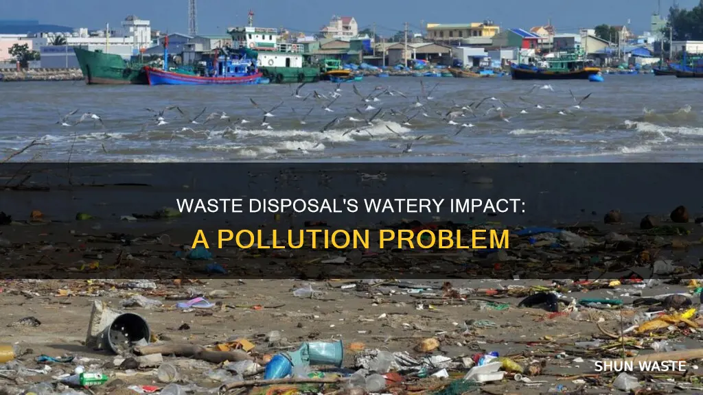 how can waste desposal pollute water supplies