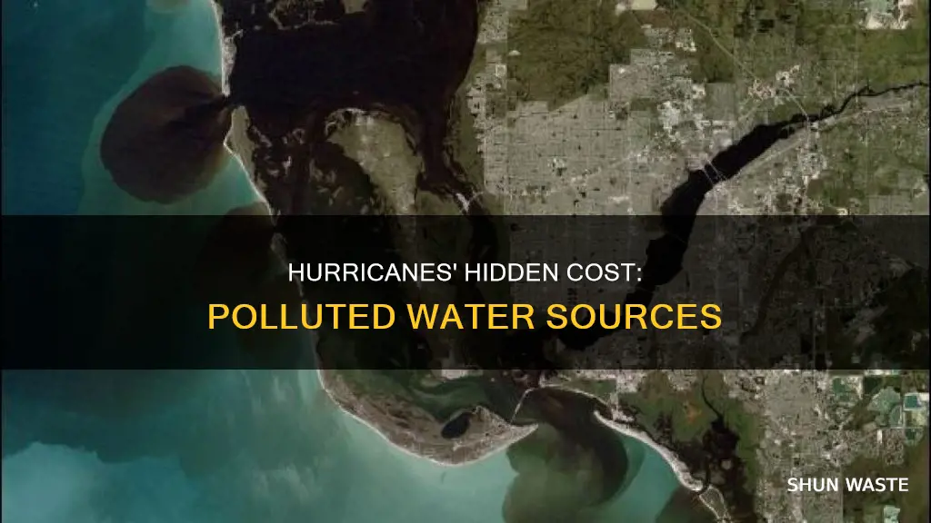 how can water be polluted after a hurricane