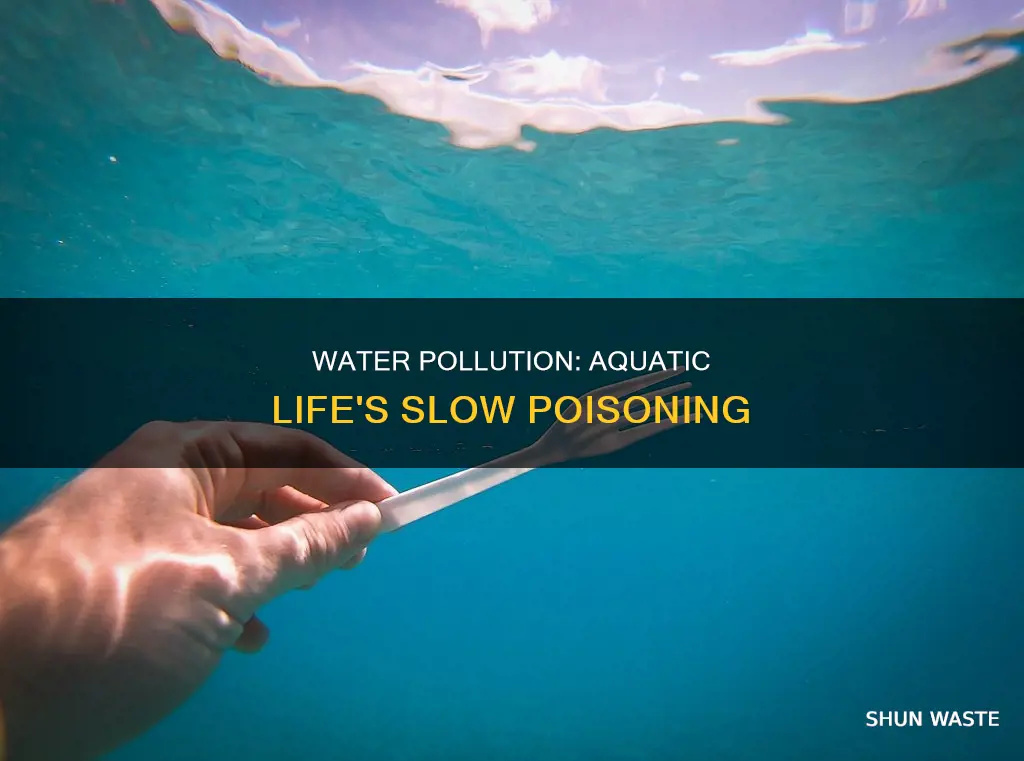 how can water pollution affect aquatic life