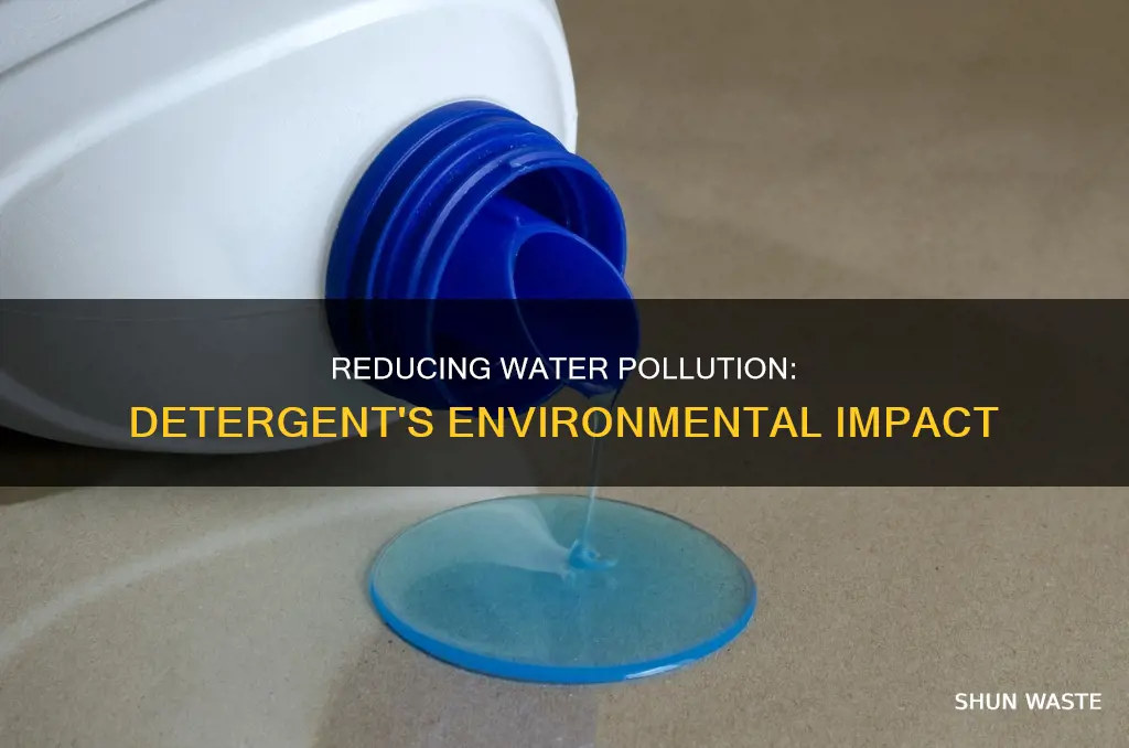 how can water pollution due to detergent be reduced