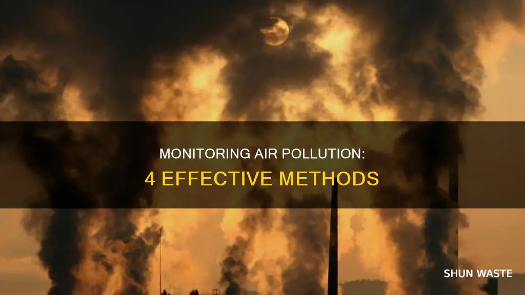 how can we check air pollution give any four ways