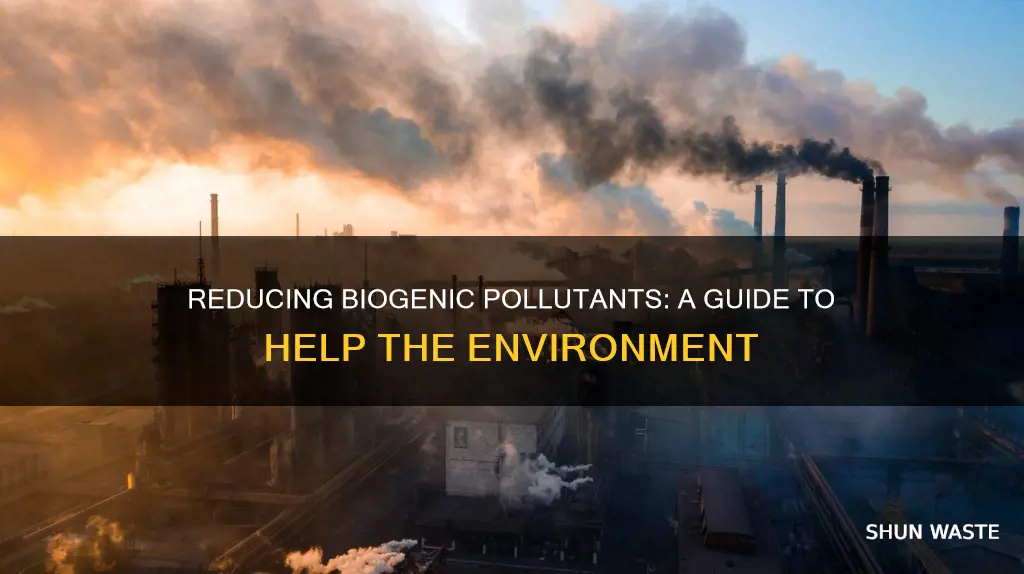 how can we help reduce biogenic pollutants