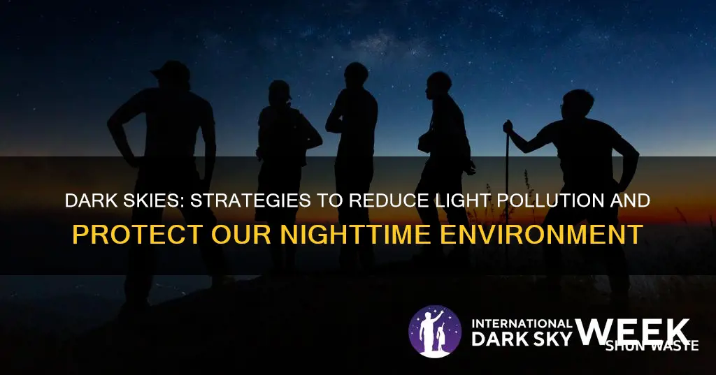 how can we minimize light pollution