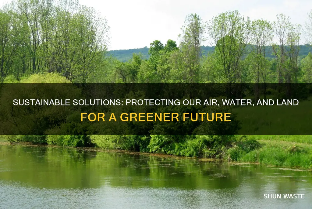 how can we prevent air water and land pollution