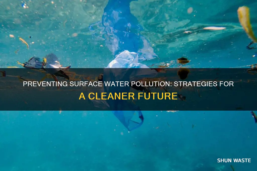 how can we prevent surface water pollution