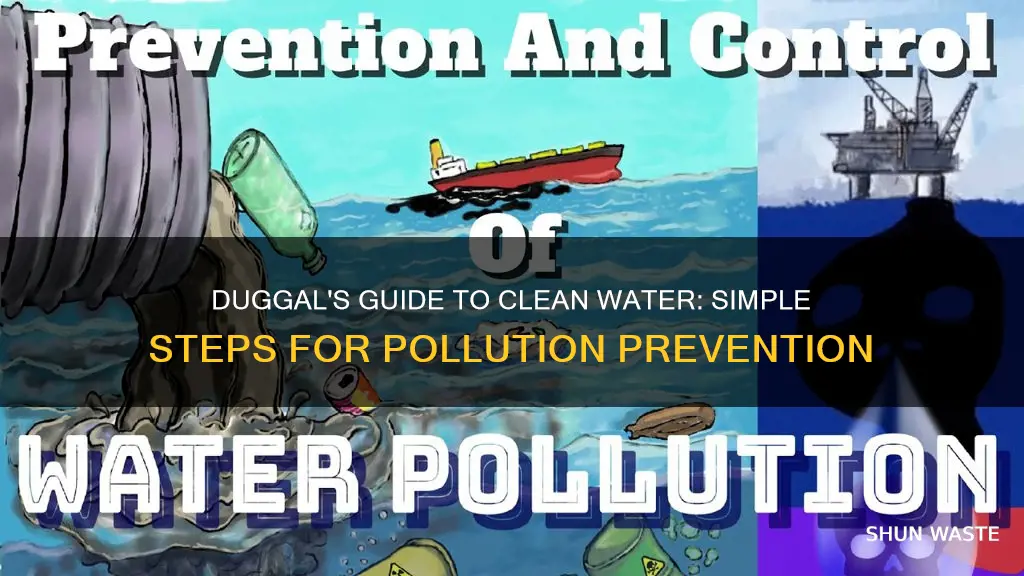 how can we prevent water pollution by duggal