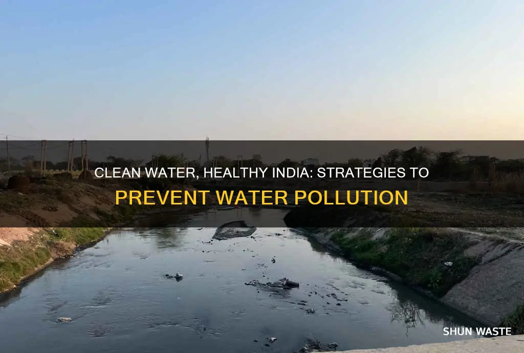 how can we prevent water pollution in india