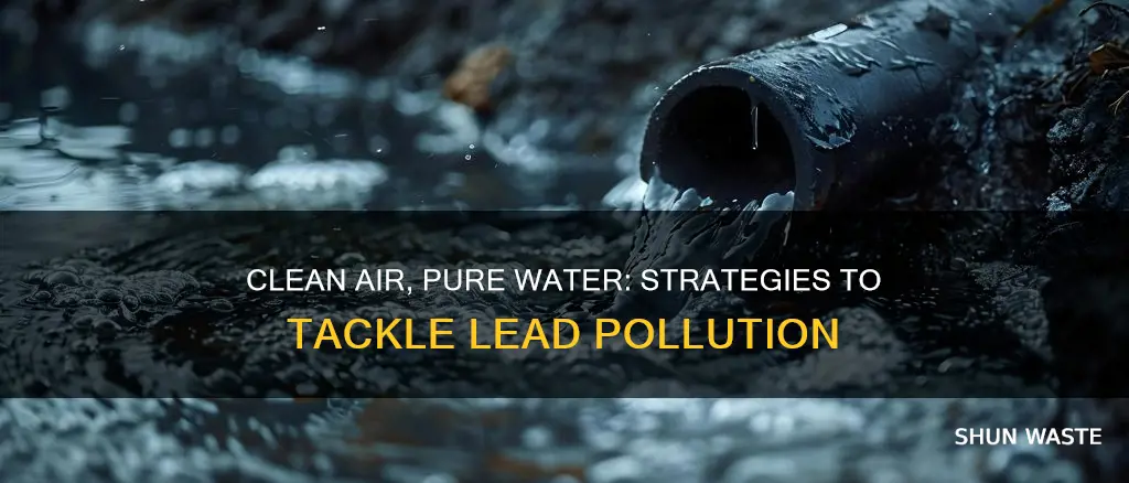 how can we reduce lead pollution from air and water