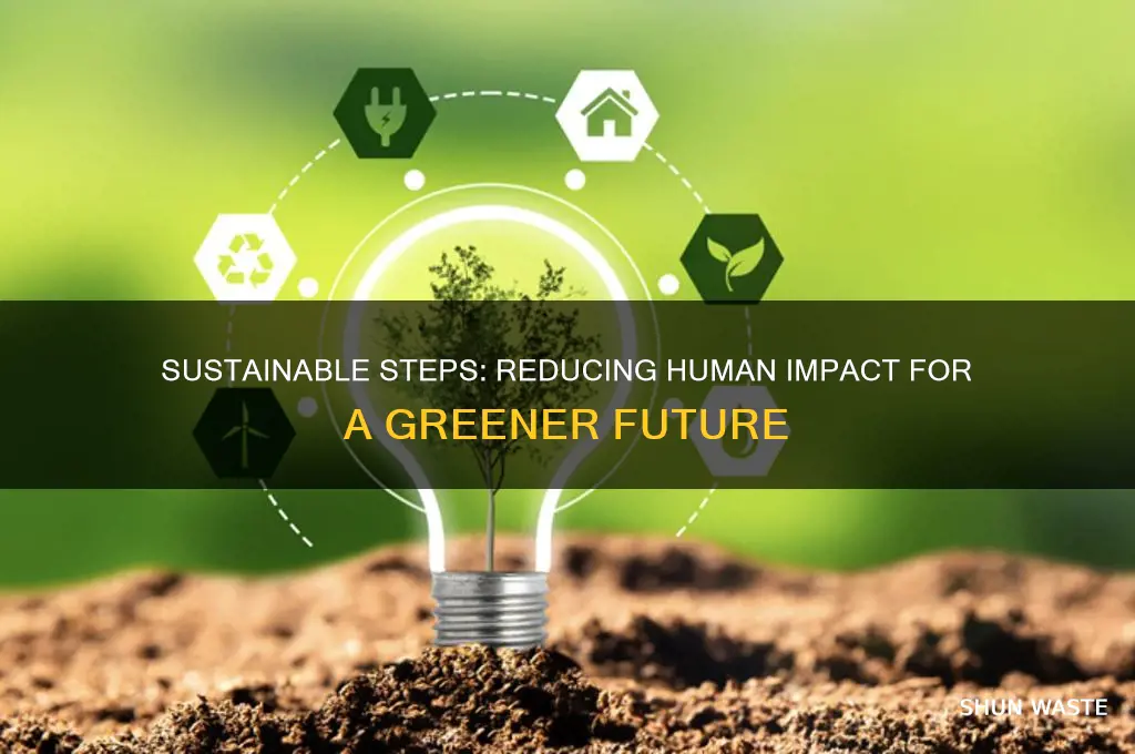 how can we reduce negative human impact on the environment