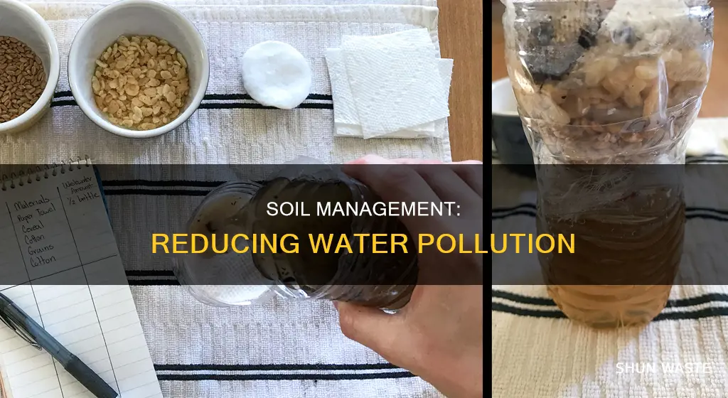 how can we reduce water pollution by soil