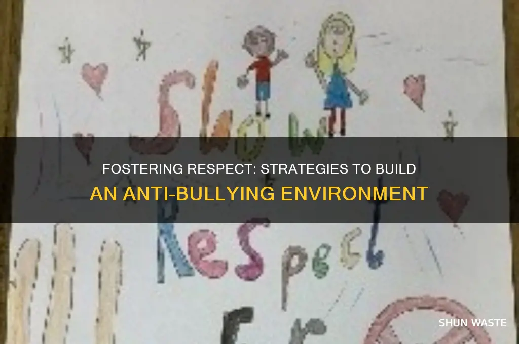 how can you create an environment that supports anti bullying