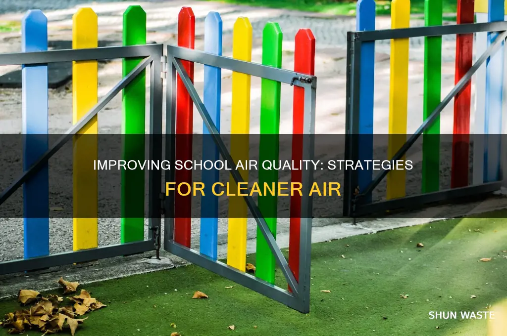 how can you decrease air pollution in a school