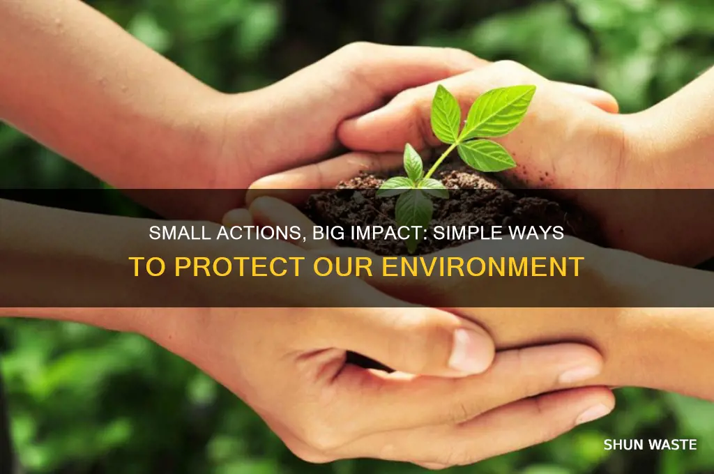how can you make a difference in the environment
