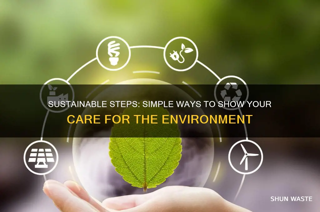 how can you show your care for the environment