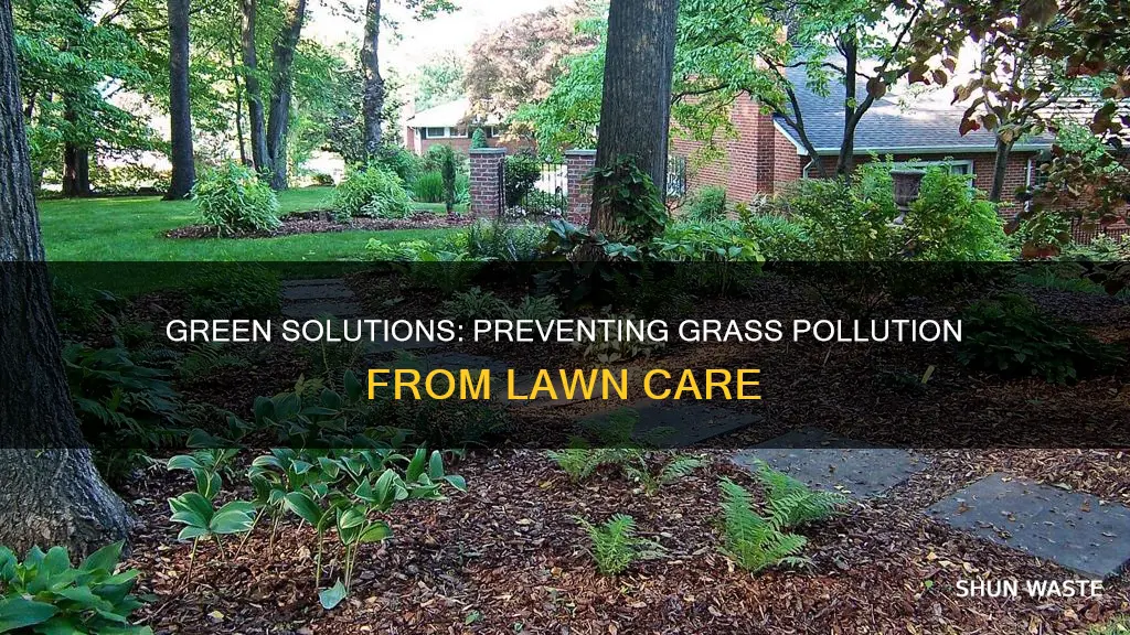 how can you stop grass pollution from lawn mowing