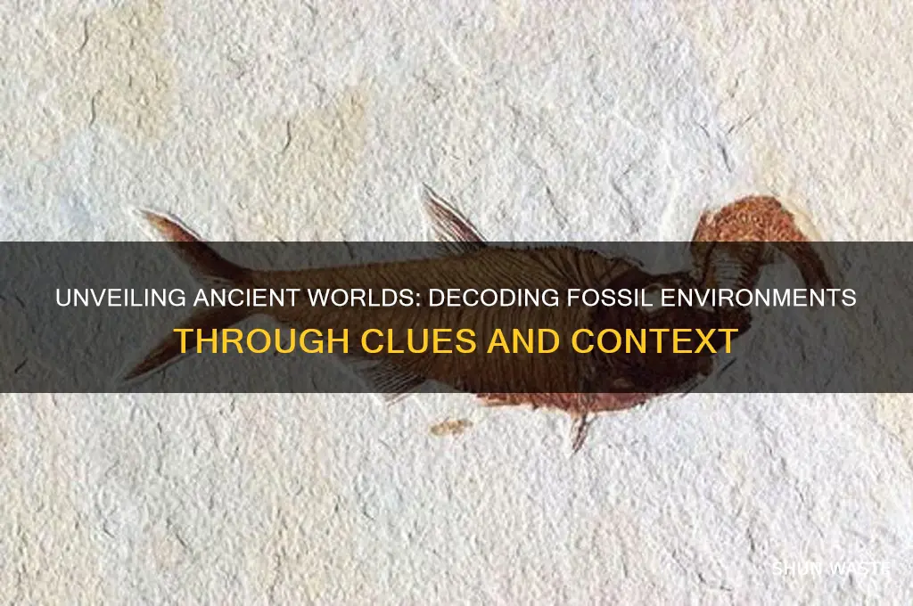how can you tell the environment on fossils