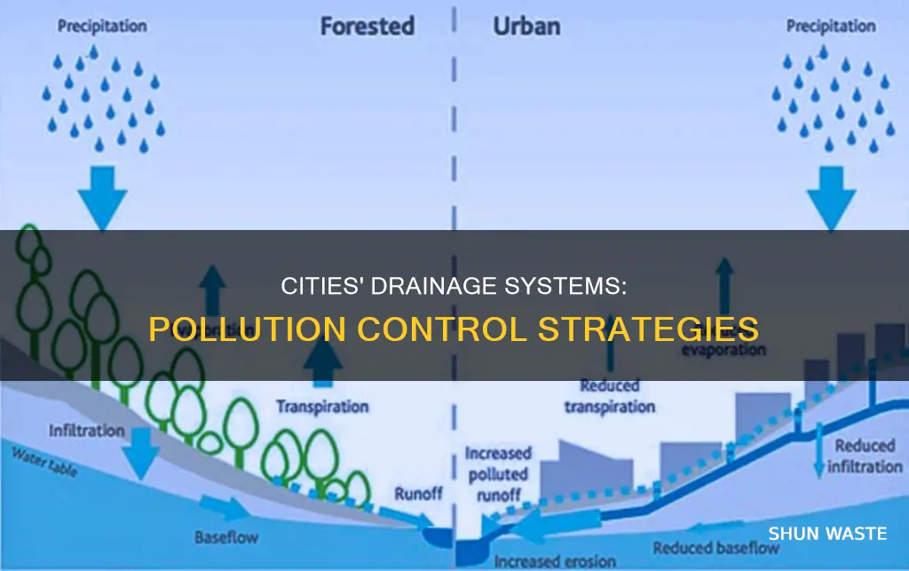 how cities clear pollutants from drains