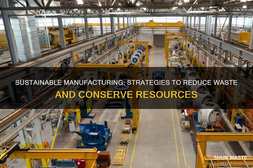 how could manufacturers reduce waste and conserve resources
