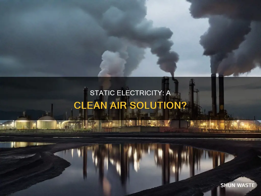 how could static electricity be used to reduce air pollution