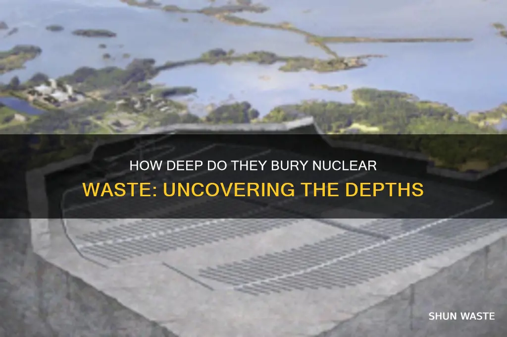 how deep do they burry nuclear waste