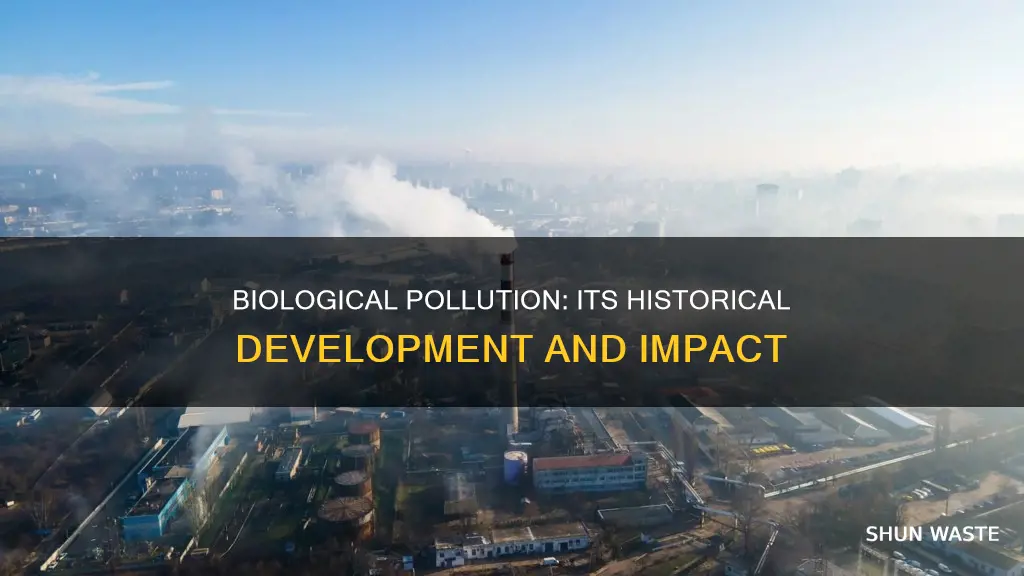 how did bioloical pollution develop
