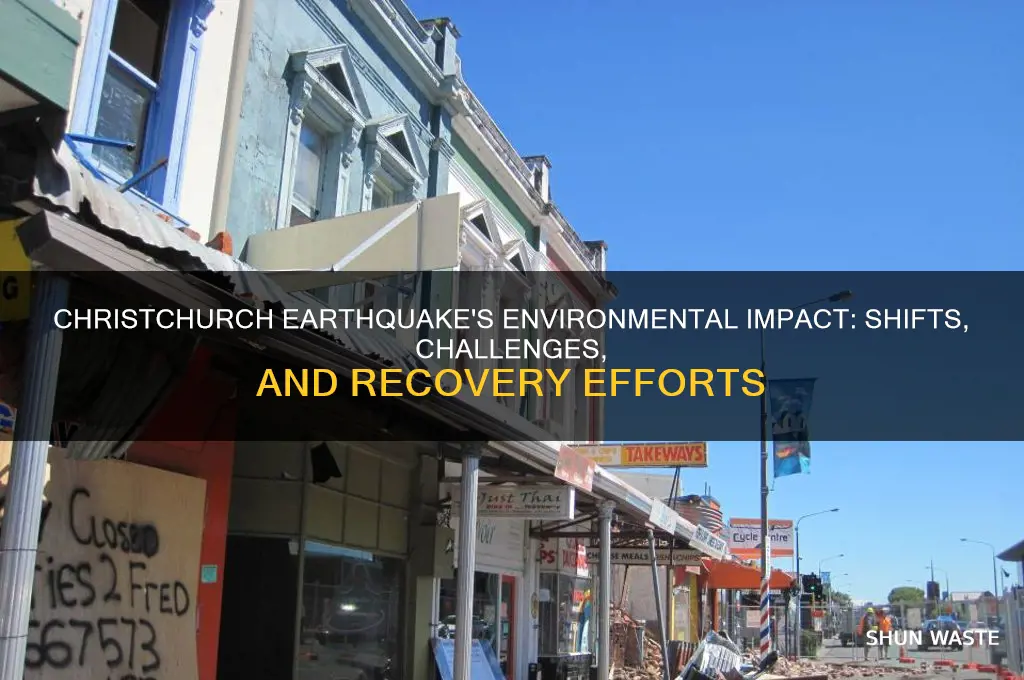 how did christchurch earthquake affect the environment